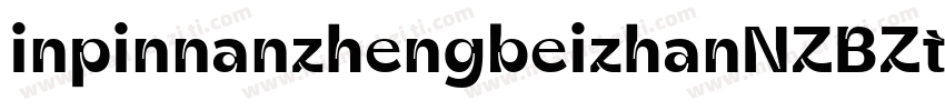 inpinnanzhengbeizhanNZBZt字体转换