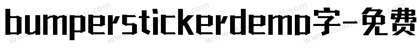 bumperstickerdemo字字体转换