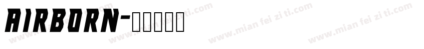 AIRBORN字体转换