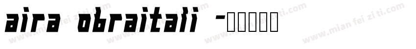 airacobraitalic字体转换