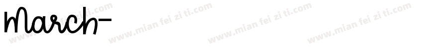 March字体转换