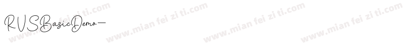 RVSBasicDemo字体转换