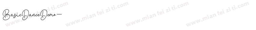 BasicDanceDemo字体转换
