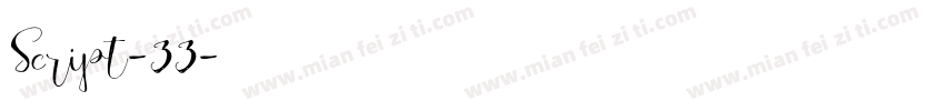 Script-33字体转换