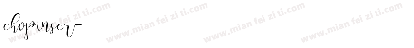 chopinscr字体转换