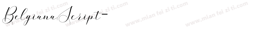 BelgianaScript字体转换