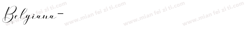 Belgiana字体转换