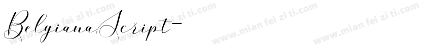 BelgianaScript字体转换