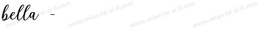 bella字体字体转换