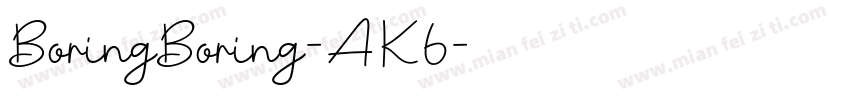 BoringBoring-AK6字体转换