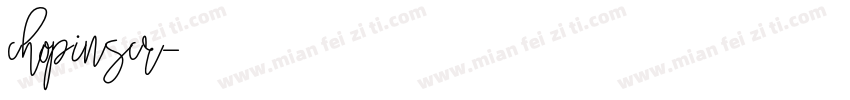 chopinscr字体转换