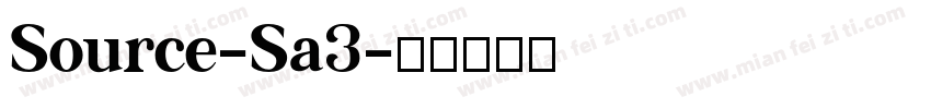 Source-Sa3字体转换