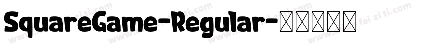 SquareGame-Regular字体转换