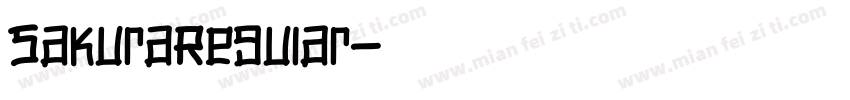 SakuraRegular字体转换
