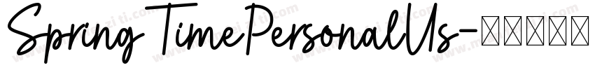 SpringTimePersonalUs字体转换