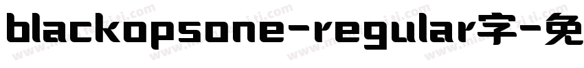 blackopsone-regular字字体转换