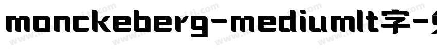monckeberg-mediumlt字字体转换