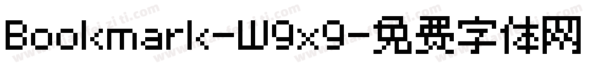 Bookmark-W9x9字体转换