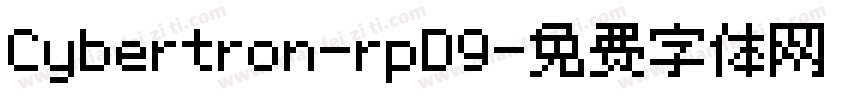 Cybertron-rpD9字体转换
