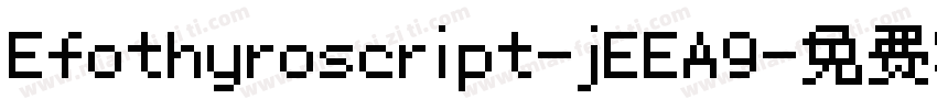 Efothyroscript-jEEA9字体转换
