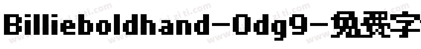 Billieboldhand-0dg9字体转换
