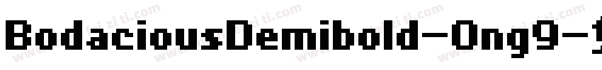BodaciousDemibold-0ng9字体转换