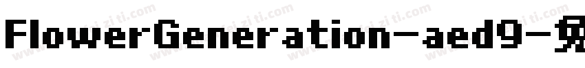 FlowerGeneration-aed9字体转换
