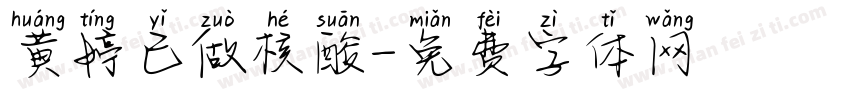 黄婷已做核酸字体转换
