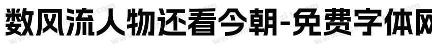 数风流人物还看今朝字体转换