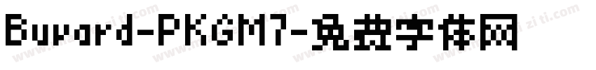 Buvard-PKGM7字体转换