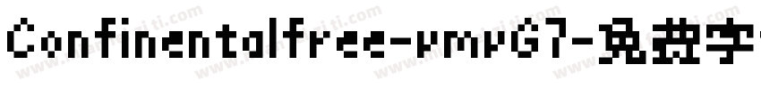 Confinentalfree-vmvG7字体转换