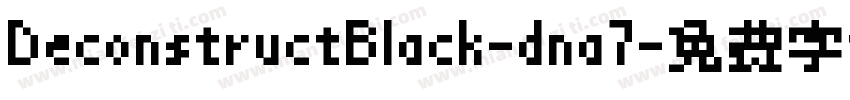 DeconstructBlack-dna7字体转换