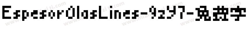 EspesorOlasLines-9zY7字体转换