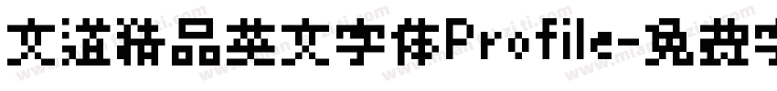 文道精品英文字体Profile字体转换