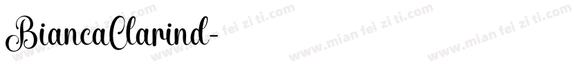 BiancaClarind字体转换