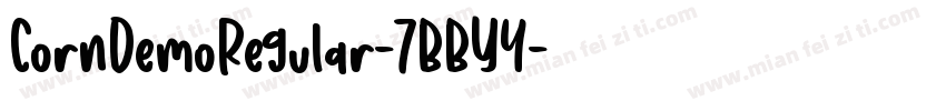 CornDemoRegular-7BBY4字体转换