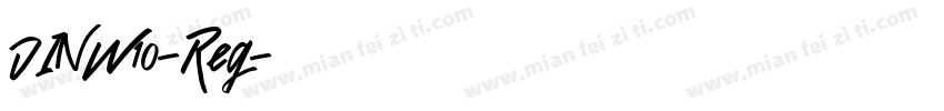 DINW10-Reg字体转换