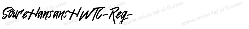 SoureHansansHWTC-Reg字体转换