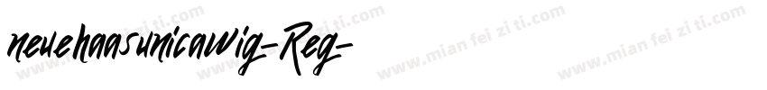 neuehaasunicawig-Reg字体转换
