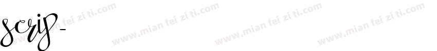 scrip字体转换