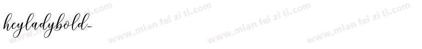 heyladybold字体转换