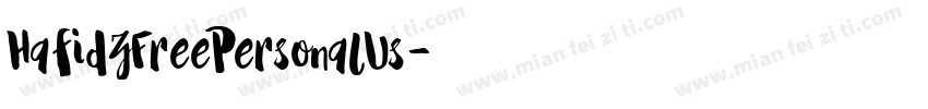 HafidzFreePersonalUs字体转换