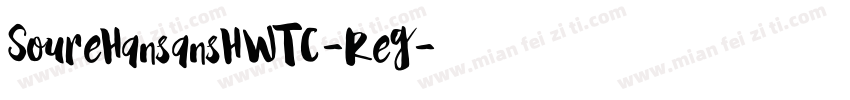 SoureHansansHWTC-Reg字体转换