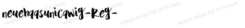 neuehaasunicawig-Reg字体转换