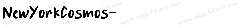 NewYorkCosmos字体转换