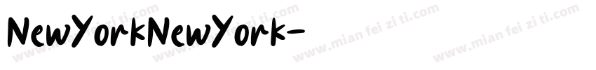 NewYorkNewYork字体转换