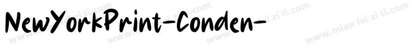 NewYorkPrint-Conden字体转换
