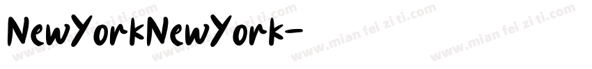 NewYorkNewYork字体转换