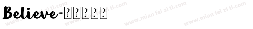 Believe字体转换