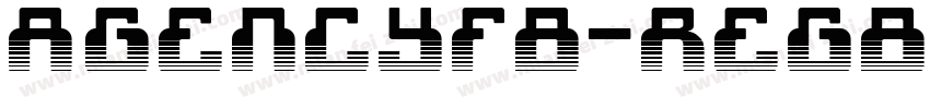 AgencyFB-RegBold字体转换